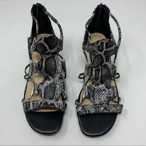 🤍New Bella Vita Imani Ii Wedge Sandal Snake Print  Size 6